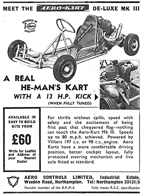 Aero Controls Aero-Kart De-Luxe MK III  - Go Karts               