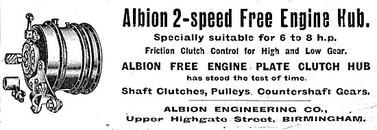 1913 Albion 2-Speed Free Engine Hub                              