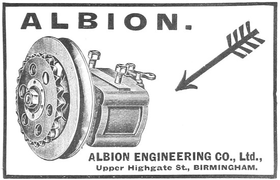 Albion Motor Cycle Gears 1917                                    
