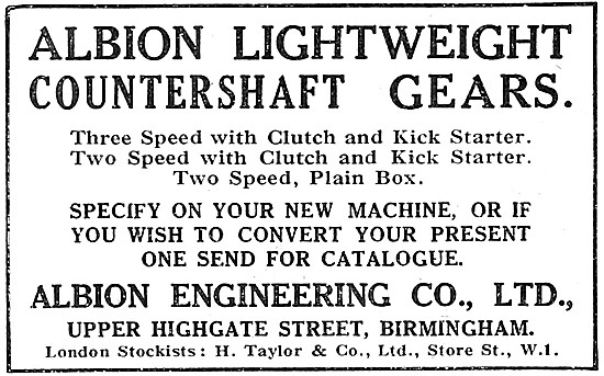 1922 Albion Lightweight Countershaft Gears                       