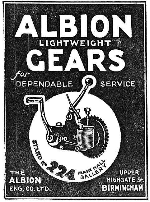 Albion Gears - Albion Motor Cycle Gearboxes                      