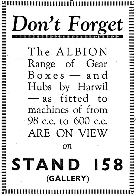 Albion Gears - Albion Motor Cycle Gear Boxes                     