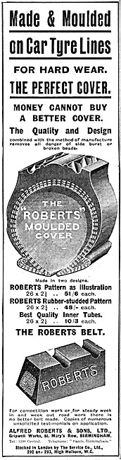 Roberts Motor Cycle Tyres & Retread Covers                       