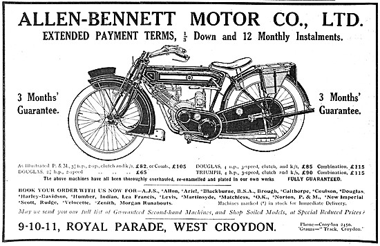 Allen-Bennett Motor Cycles West Croydon                          