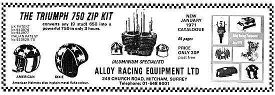 Alloy Racing Equipment Triumph 750 Zip Kit                       