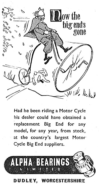 Alpha Bearings 1955 Advert                                       