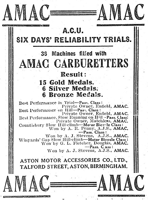 AMAC Carburetters                                                