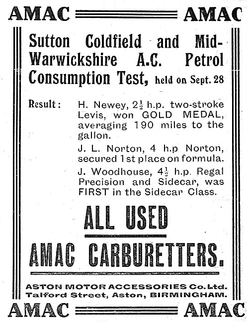 AMAC Carburetters                                                