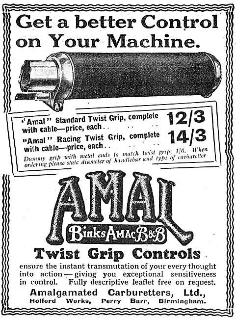 Amal Carburetters & Twist Grip Controls                          