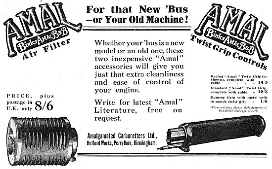 Amal Carburetters & Twist Grip Controls                          