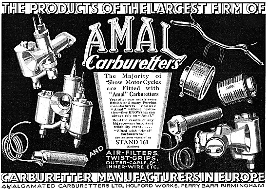 1930 Amal Carburetters & Motor Cycle Accessories                 