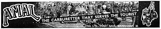 Amal Motor Cycle Carburetters 1939 Advert                        