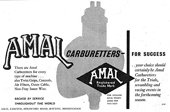 Amal Carburetters - Amal Motorcycle Accessories                  