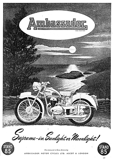 Ambassador Motor Cycles 1951                                     