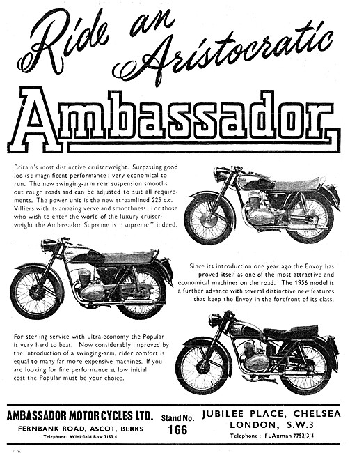 Ambassador Supreme 225 cc - Ambassador Envoy - Ambassador Popular