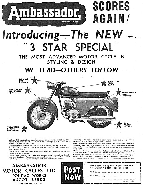 1959 Ambassador 3 Star Special 200 cc                            