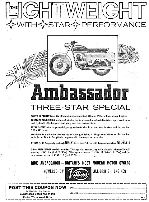1961 Ambassador Three Star Special 200 cc                        