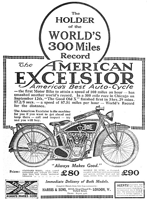 American Excelsior Big X Motorcycle                              