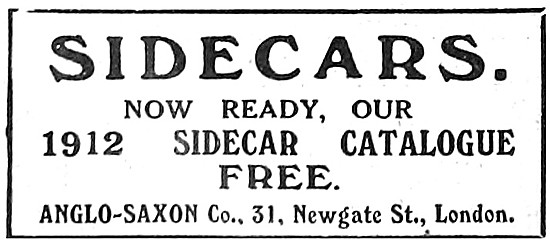 1912 Anglo-Saxon Sidecars                                        