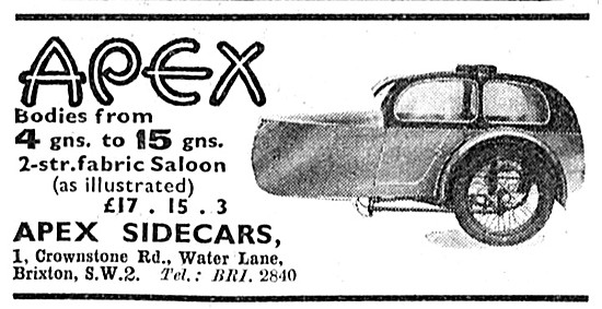 Apex Sidecars                                                    