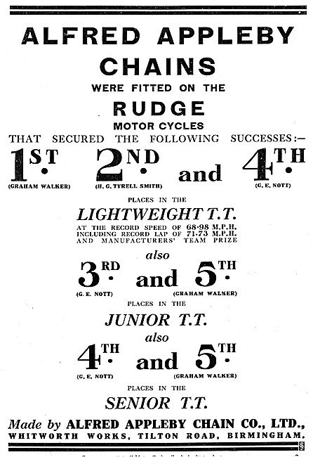 Alfred Appleby Motorcycle Chains                                 