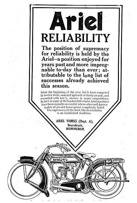 Ariel Motror Cycles 1914                                         