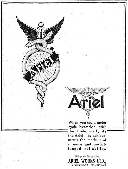 1917 Ariel Motor Cycles                                          