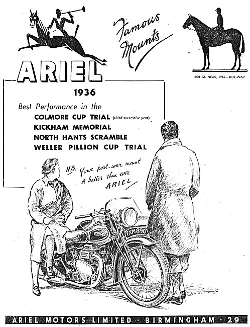 Ariel Motor Cycles 1943                                          