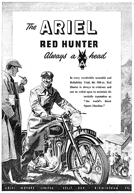 1951 Ariel Red Hunter                                            