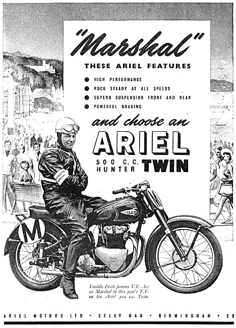 1952 Ariel Hunter Twin 500 cc                                    