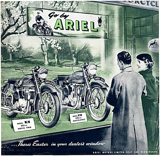 1953 Ariel Motor Cycles Advert                                   