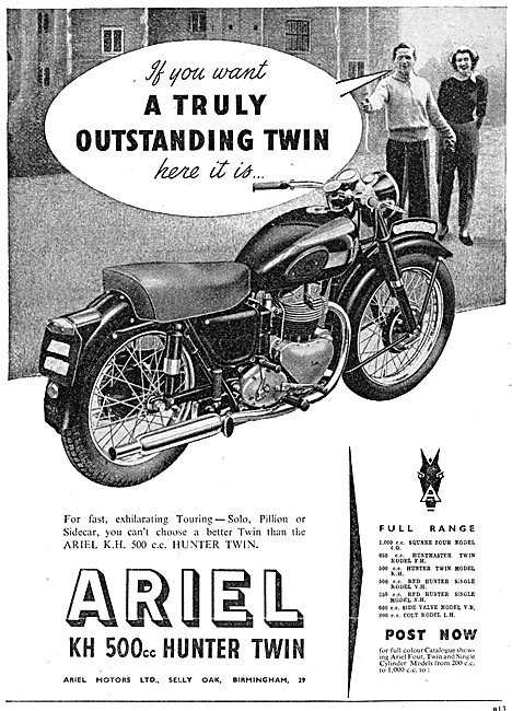 Ariel KH 500 cc Ariel Hunter Twin                                