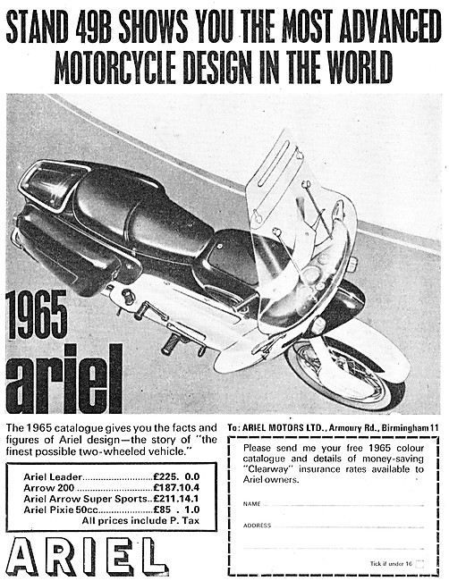 1964 Ariel Leader - Ariel Arrow - Ariel Pixie                    