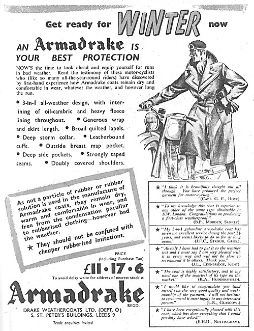 Armadrake Motor Cycle Clothing                                   