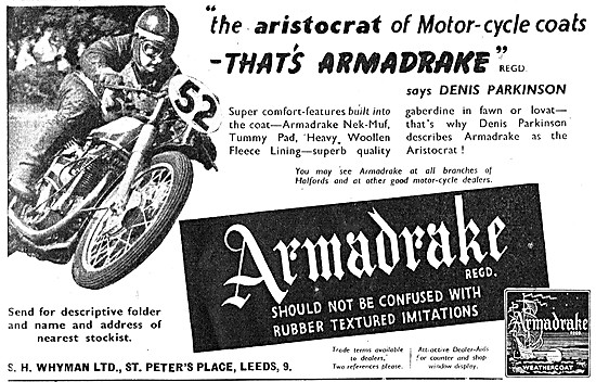Armadrake All Weather Motor Cycle Coats                          