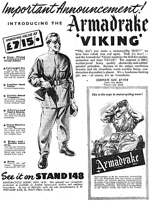 Armadrake Viking Motor Cycle Suit                                