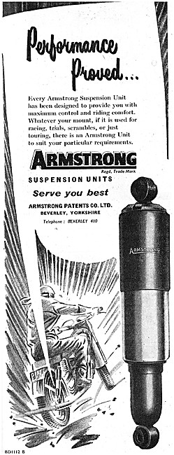 Armstrong Motor Cycle Suspension Units                           