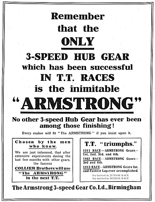 Armstrong Gears - Armstrong 3-Speed Hub Gear                     