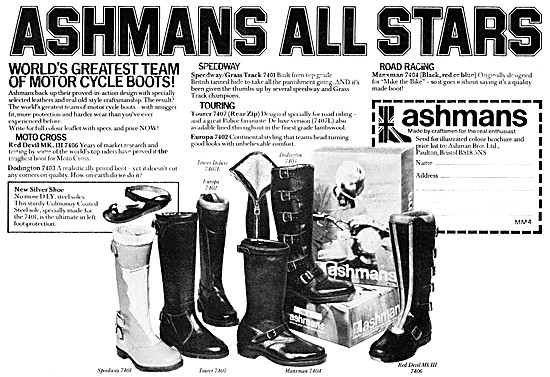 Ashman's Motorcycle Boots                                        