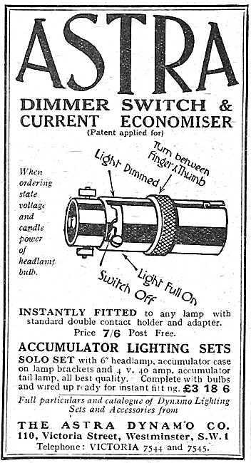 Astra Dynamo Accumulator Lighting Sets & Lighting Accessories    