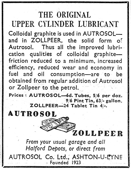 Autrosol & Zollpeer Upper Cylinder Lubricants                    