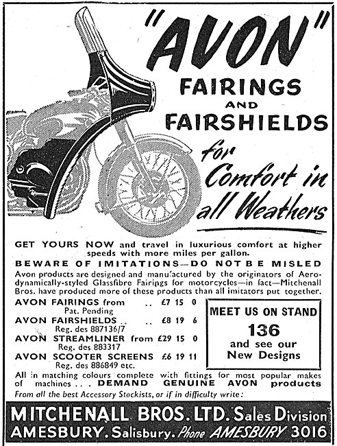 Avon Motorcycle Fairings & Fairshields                           