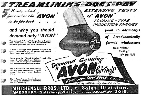 Avon Motorcycle Fairings & Windshields                           