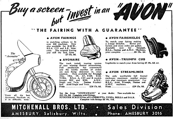 Avon Motorcycle Fairings & Windshields - Avon Streamliner        