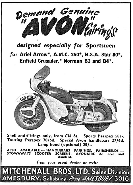 Avon Fairings & Windshields - Ariel Arrow Fairing                