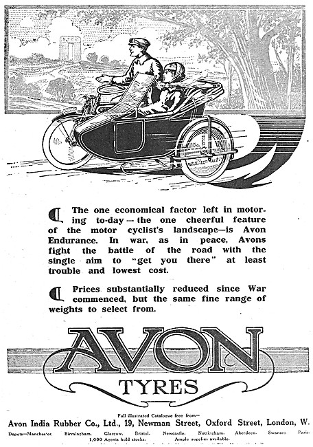 1917 Avon Motorcycle Tyres - Avon Motor Cycle Tyres              