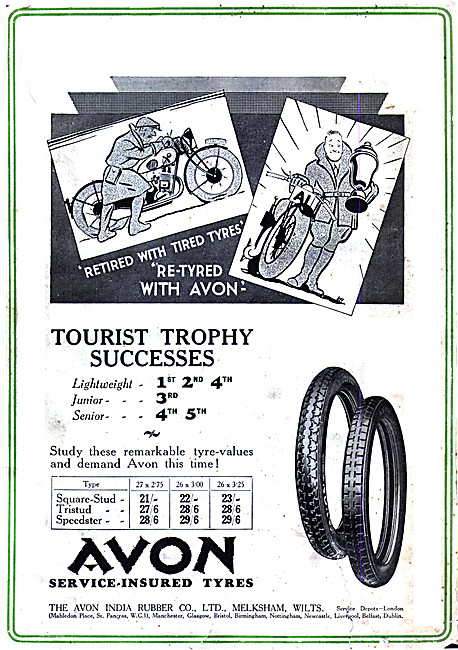 Avon Motorcycle Tyres - Avon Service-Insured Motor Cycle Tyres   