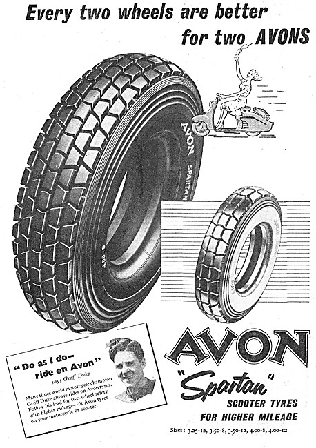 Avon Motorcycle Tyres - Avon Spartan Scooter Tyres               