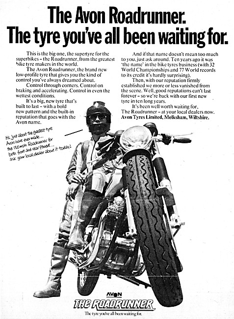 Avon Roadrunner Motorcycle Tyres - Avon Motor Cycle Tyres        