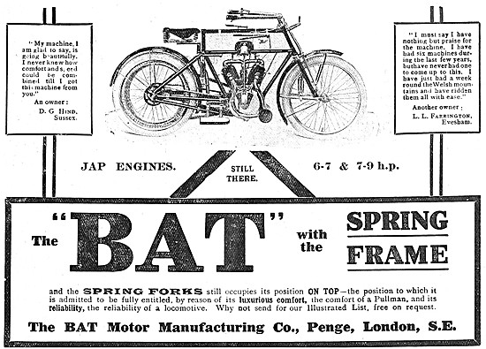 BAT-JAP Motor Cycles                                             
